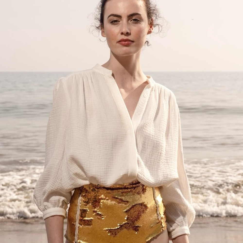 Heidi Merrick Marish Top | White Gauze Small